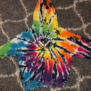 hampton beach NH tie dye hoodie
